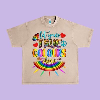 Let Your True Colours Shine Urban Heavy Tee Designed By Bundleandbundleshop