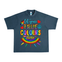 Midnight Navy Let Your True Colours Shine Urban Heavy Tee - BundleAndBundleShop