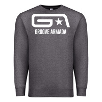 Charcoal Heather GROOVE ARMADA NORTHERN STAR Premium Sweatshirt - linhVisuals