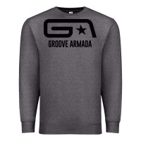 Charcoal Heather GROOVE ARMADA Premium Sweatshirt - linhVisuals