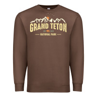 Chestnut grand teton national park est 1929 vinage wyoming mountains graphic Premium Sweatshirt - linhVisuals