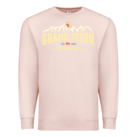 Pale Pink grand teton national park est 1929 vinage wyoming mountains graphic Premium Sweatshirt - linhVisuals