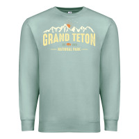 Seafoam grand teton national park est 1929 vinage wyoming mountains graphic Premium Sweatshirt - linhVisuals