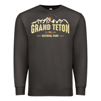 Smoke grand teton national park est 1929 vinage wyoming mountains graphic Premium Sweatshirt - linhVisuals