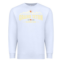 White grand teton national park est 1929 vinage wyoming mountains graphic Premium Sweatshirt - linhVisuals