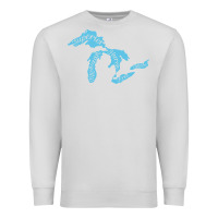 Dove Grey great lakes of michigan Premium Sweatshirt - linhVisuals
