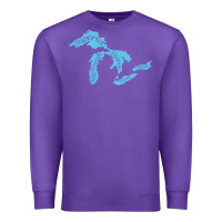Great Lakes Of Michigan Premium Sweatshirt | Teevron