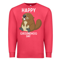 Cardinal happy groundhog day respect the shadow funny spring prediction holiday Premium Sweatshirt - linhVisuals
