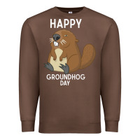 Chestnut happy groundhog day respect the shadow funny spring prediction holiday Premium Sweatshirt - linhVisuals