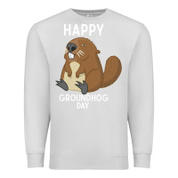 Dove Grey happy groundhog day respect the shadow funny spring prediction holiday Premium Sweatshirt - linhVisuals