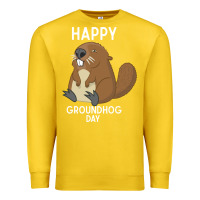 Lemon happy groundhog day respect the shadow funny spring prediction holiday Premium Sweatshirt - linhVisuals