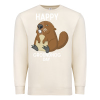 Sandshell happy groundhog day respect the shadow funny spring prediction holiday Premium Sweatshirt - linhVisuals