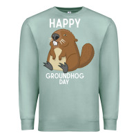 Seafoam happy groundhog day respect the shadow funny spring prediction holiday Premium Sweatshirt - linhVisuals