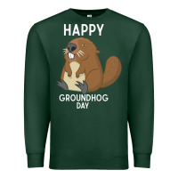 Happy Groundhog Day Respect The Shadow Funny Spring Prediction Holiday Premium Sweatshirt | Teevron