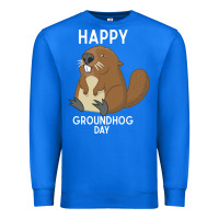 True Royal happy groundhog day respect the shadow funny spring prediction holiday Premium Sweatshirt - linhVisuals