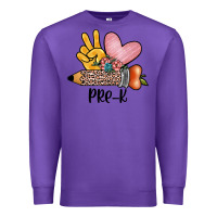 Purple peace love pre k Premium Sweatshirt - JahusDesignShop