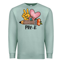 Seafoam peace love pre k Premium Sweatshirt - JahusDesignShop