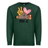 Sports Green peace love pre k Premium Sweatshirt - JahusDesignShop