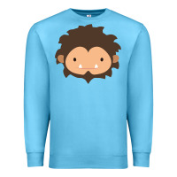 Ocean Blue Sneaky Sasquatch Big Head Premium Sweatshirt - linhVisuals