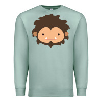 Seafoam Sneaky Sasquatch Big Head Premium Sweatshirt - linhVisuals