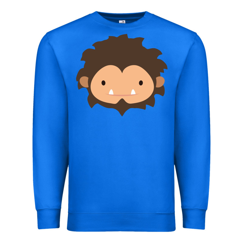 Sneaky Sasquatch Big Head Premium Sweatshirt by linhVisuals | Teevron