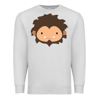 Dove Grey Sneaky Sasquatch Big Head Premium Sweatshirt - linhVisuals