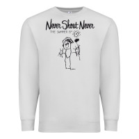 Dove Grey Never SHOUT Never Premium Sweatshirt - linhVisuals