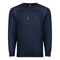 Navy Never SHOUT Never Premium Sweatshirt - linhVisuals