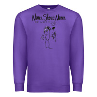 Purple Never SHOUT Never Premium Sweatshirt - linhVisuals