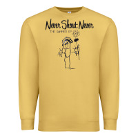 Antique Gold Never SHOUT Never Premium Sweatshirt - linhVisuals