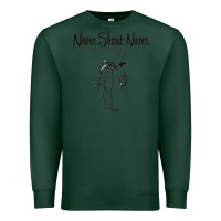Sports Green Never SHOUT Never Premium Sweatshirt - linhVisuals