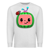 Oatmeal Heather cocomelon, kids, kindergarten, kids songs Premium Sweatshirt - linhVisuals