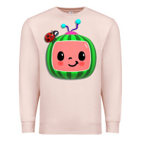 Pale Pink cocomelon, kids, kindergarten, kids songs Premium Sweatshirt - linhVisuals