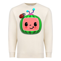 Sandshell cocomelon, kids, kindergarten, kids songs Premium Sweatshirt - linhVisuals