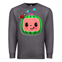 Charcoal Heather cocomelon, kids, kindergarten, kids songs Premium Sweatshirt - linhVisuals