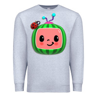 Heather Grey cocomelon, kids, kindergarten, kids songs Premium Sweatshirt - linhVisuals