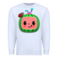 White cocomelon, kids, kindergarten, kids songs Premium Sweatshirt - linhVisuals