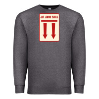 Charcoal Heather this way up Premium Sweatshirt - linhVisuals
