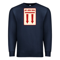 Navy this way up Premium Sweatshirt - linhVisuals