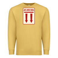 Antique Gold this way up Premium Sweatshirt - linhVisuals
