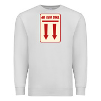 Dove Grey this way up Premium Sweatshirt - linhVisuals