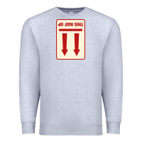 Heather Grey this way up Premium Sweatshirt - linhVisuals