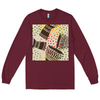 Burgundy african drum seamless pattern Long Sleeve Tee - BundleAndBundleShop