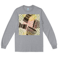 Heather Grey african drum seamless pattern Long Sleeve Tee - BundleAndBundleShop