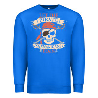 Let The Pirate Shenanigans Begin Skull Vintage Pirate Skeleton Hallowe Premium Sweatshirt | Teevron