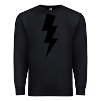 Black lightning bolt Premium Sweatshirt - linhVisuals