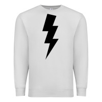 Dove Grey lightning bolt Premium Sweatshirt - linhVisuals