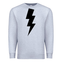 Heather Grey lightning bolt Premium Sweatshirt - linhVisuals