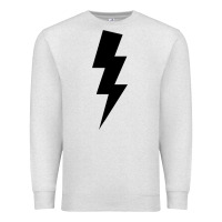 Oatmeal Heather lightning bolt Premium Sweatshirt - linhVisuals