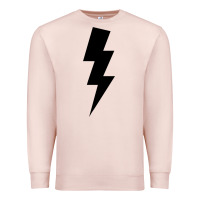 Pale Pink lightning bolt Premium Sweatshirt - linhVisuals